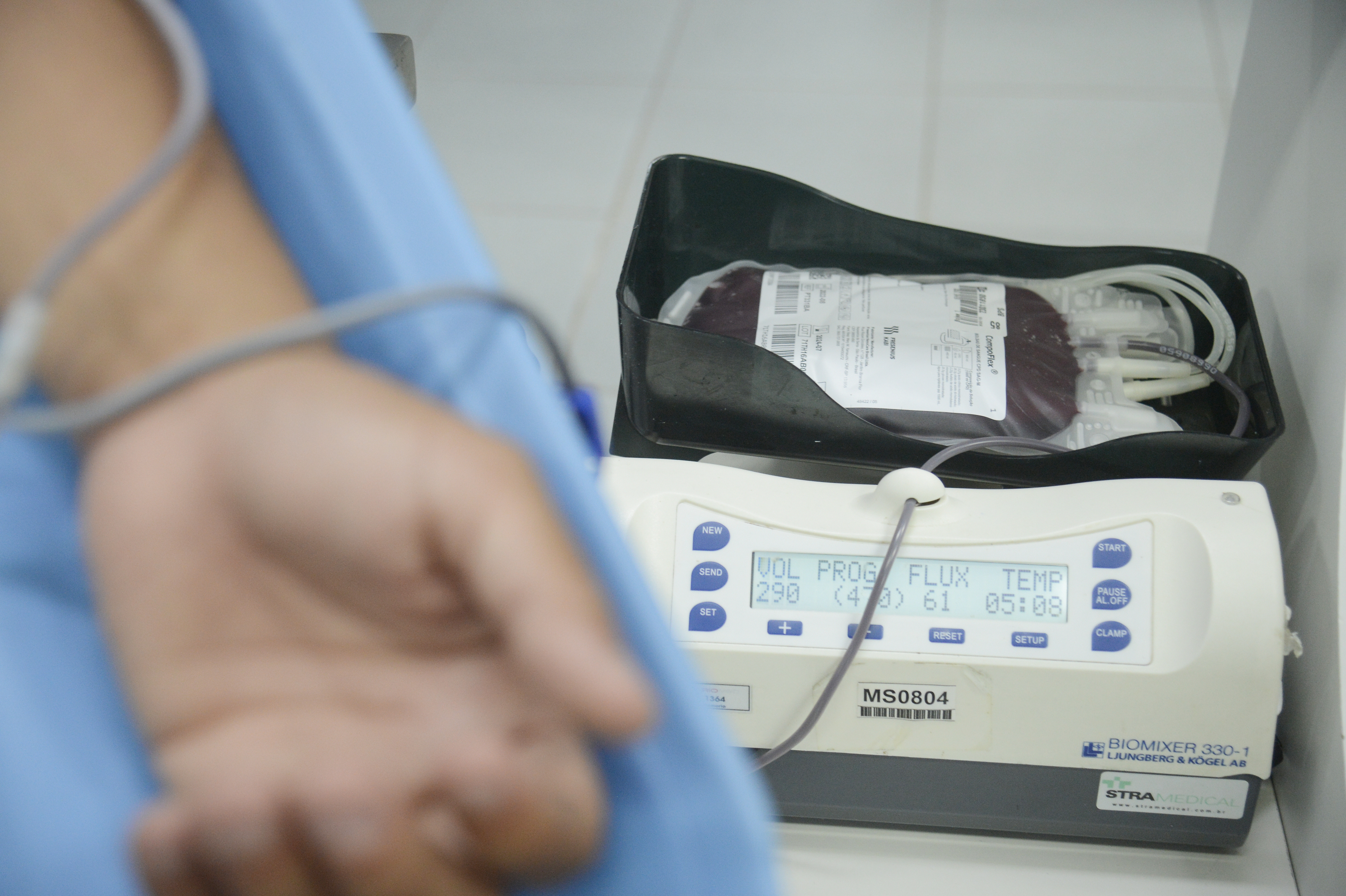 No Brasil, mais de 3 milhões de doações de sangue são realizadas anualmente no SUS